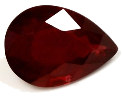 0.77 carat RED Pear Rubinas (1)