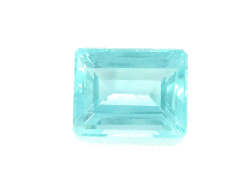 2.93 carat BLUE STEP cut Octagonal Apatite (1)