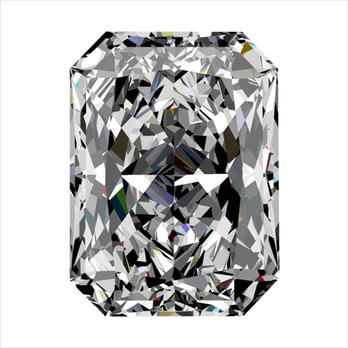 0.31 carat F-VS2 Natūralus Radiant Deimantas (1)