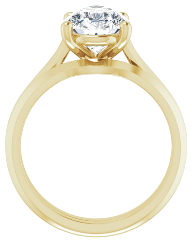 Sužadėtuvių Žiedas „Claw-Prong“ 10k yellow gold Pear 12mm x 8mm (7)