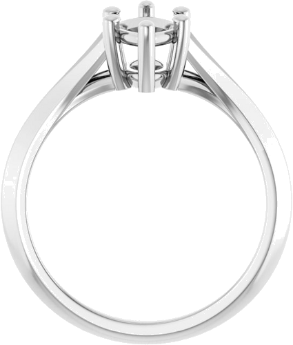 Sužadėtuvių Žiedas „Solitaire Split Shank“ 14k white gold Marquise 10mm x 5mm (2)