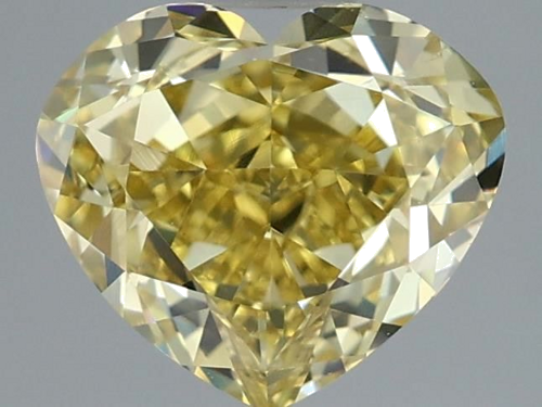 1.55 carat Fancy Deep Yellow-VS2 Natūralus Heart Deimantas (1)