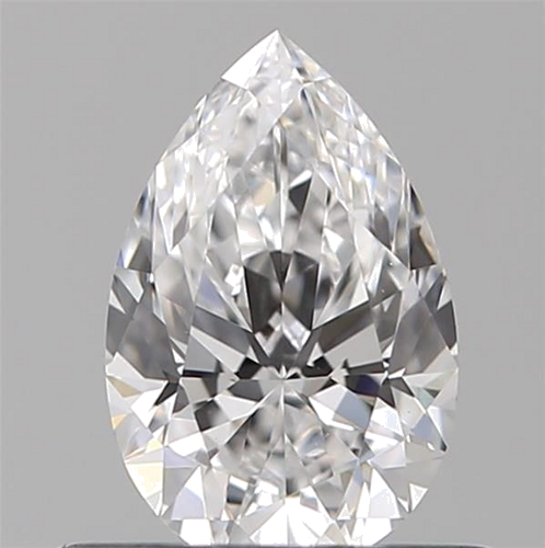 0.5 carat D-VVS1 Natūralus Pear Deimantas (1)