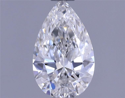 0.6 carat F-SI1 Natūralus Pear Deimantas (1)