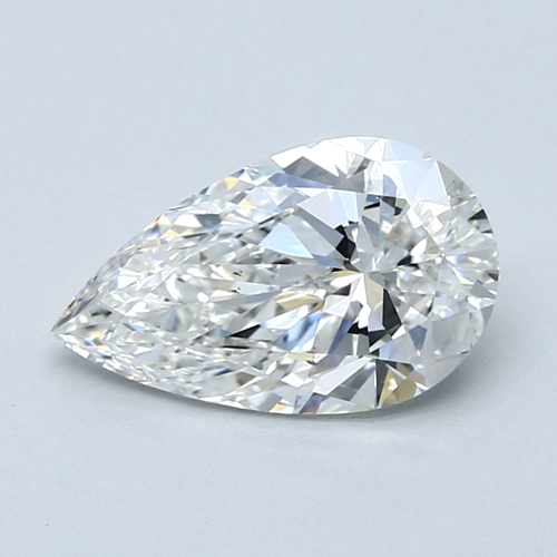 2.0 carat F-VS2 Natūralus Pear Deimantas (1)