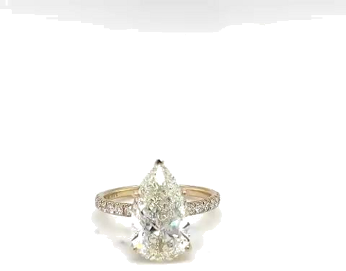 5.01 carat J-SI1 Natūralus Pear Deimantas (1)