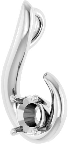 Pakabukas „Freeform“ 925 Sidabro Round 5.2mm (2)