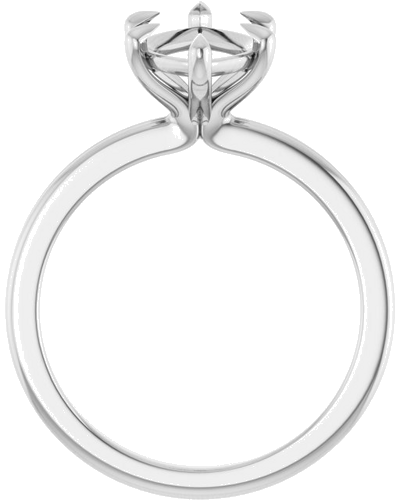 Sužadėtuvių Žiedas „Claw-Prong Solitaire“ 14k white gold Marquise 14mm x 7mm (2)