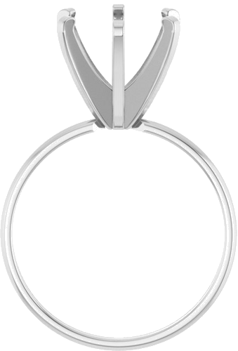 Sužadėtuvių Žiedas „Solitaire“ 14k white gold Round 9.4mm (2)