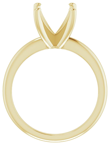 Sužadėtuvių Žiedas „Solitaire“ 585 Geltonojo Aukso Oval 11mm x 9mm (2)