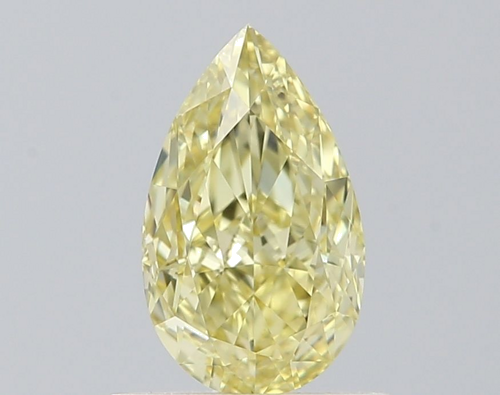 0.69 carat Fancy Yellow-VVS1 Natūralus Pear Deimantas (1)
