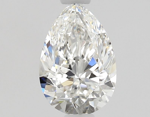 0.58 carat F-VVS1 Natūralus Pear Deimantas (1)