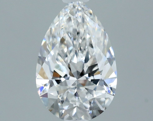 0.58 carat E-VVS2 Natūralus Pear Deimantas (1)