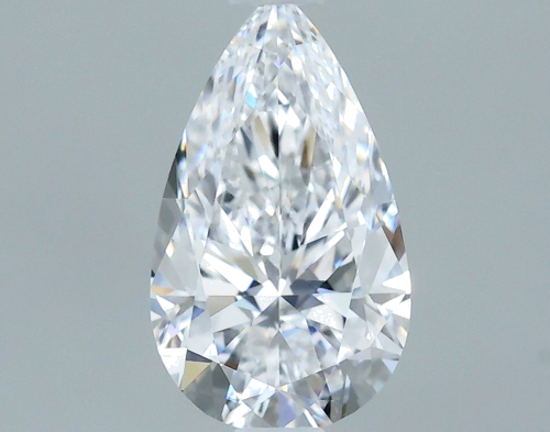 0.7 carat D-VS2 Natūralus Pear Deimantas (1)