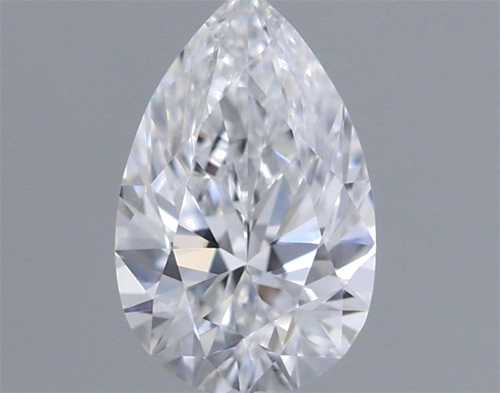 0.32 carat D-VVS2 Natūralus Pear Deimantas (1)
