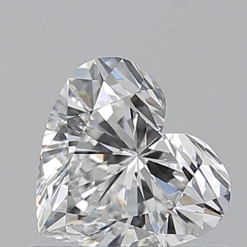 0.7 carat F-VVS2 Natūralus Heart Deimantas (1)