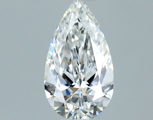 0.4 carat F-VVS1 Natūralus Pear Deimantas (1)
