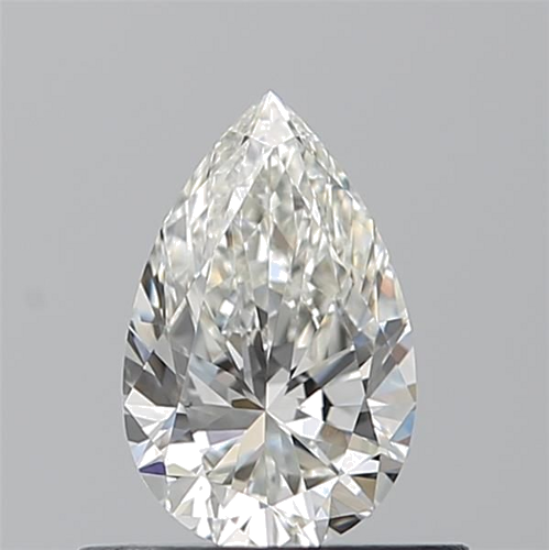 0.5 carat H-VVS2 Natūralus Pear Deimantas (1)