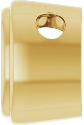 Pakabukas „Bezel-Set Solitaire“ 14k yellow gold Cushion 8mm (3)