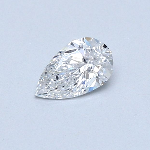 0.32 carat D-VS2 Natūralus Pear Deimantas (1)