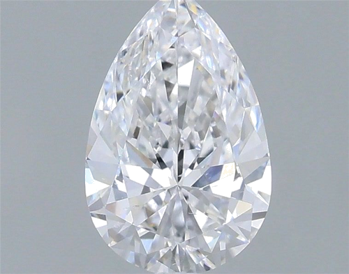 0.7 carat D-SI1 Natūralus Pear Deimantas (1)