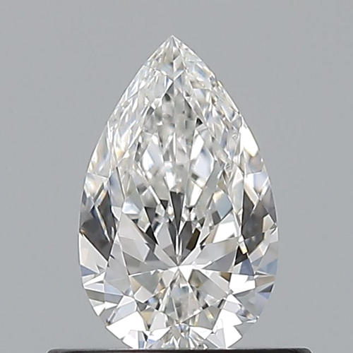 0.5 carat F-VVS2 Natūralus Pear Deimantas (1)