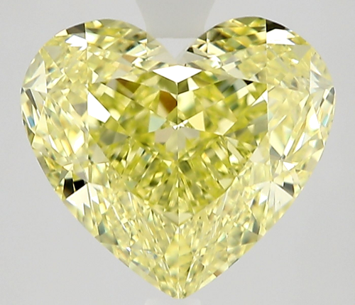 3.0 carat Fancy Yellow-VS2 Natūralus Heart Deimantas (1)