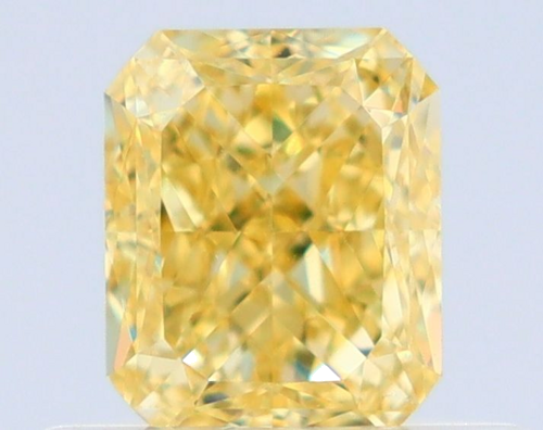 0.51 carat Fancy Intense Yellow-VS2 Natūralus Radiant Deimantas (1)