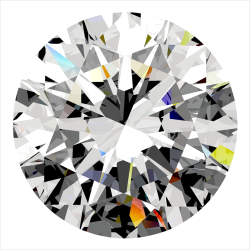0.4 carat F-VVS2 Excellent cut Natūralus Round Deimantas (1)