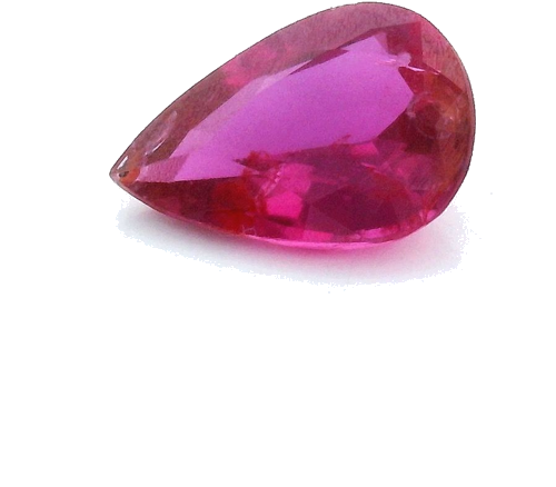 0.67 carat RED Pear Rubinas (1)