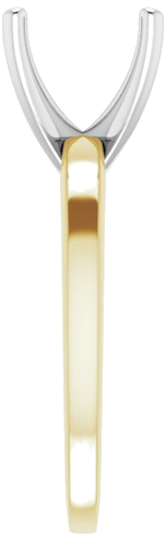 Sužadėtuvių Žiedas „Solitaire“ 585 Baltojo Ir Geltonojo Aukso Asscher 8mm (4)