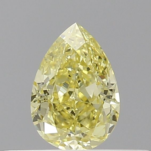 0.3 carat Fancy Intense Yellow-VS1 Natūralus Pear Deimantas (1)