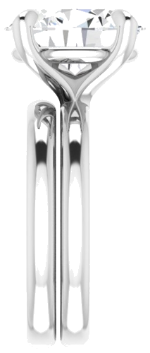 Sužadėtuvių Žiedas „Solitaire“ 950 Platinos Oval 12mm x 10mm (9)