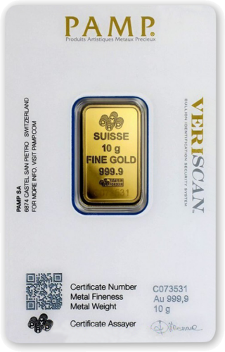 10 g Investment Gold Bar Fortuna PAMP (3)