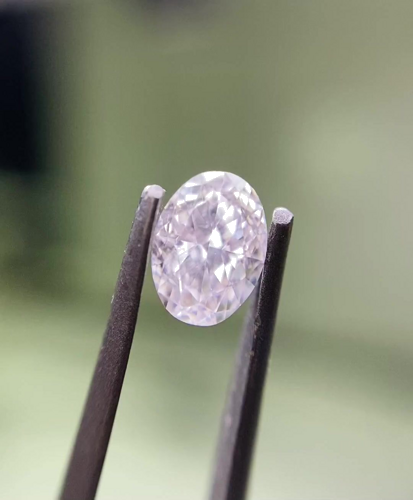 0.51 carat Very Light  Pink-SI1 Natūralus Oval Deimantas (1)