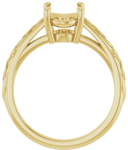 Sužadėtuvių Žiedas „Solitaire“ 14k yellow gold Oval 9mm x 7mm (2)