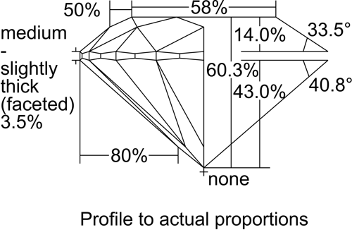 0.82 carat G-SI2 Excellent cut Natūralus Round Deimantas (1)