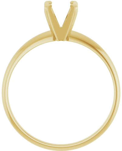 Sužadėtuvių Žiedas „Solitaire“ 585 Geltonojo Aukso Round 5.5mm (2)