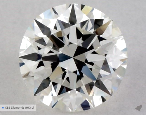 0.5 carat H-VVS2 Excellent cut Natūralus Round Deimantas (1)