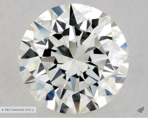0.5 carat J-VS2 Excellent cut Natūralus Round Deimantas (1)