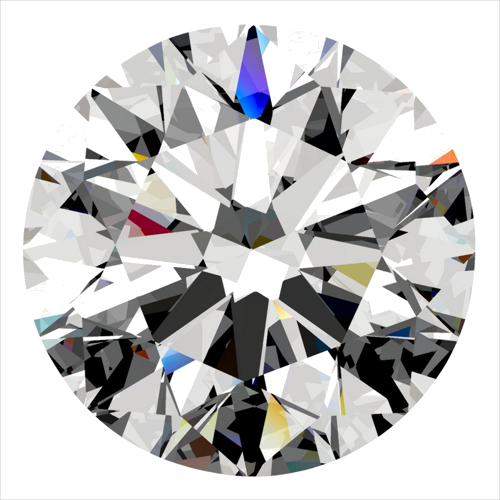 0.59 carat D-VS2 Excellent cut Natūralus Round Deimantas (1)