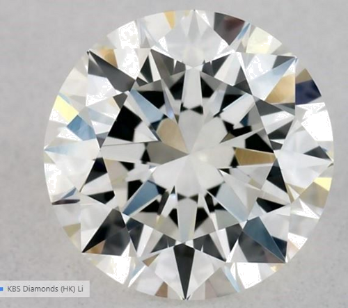 0.54 carat H-VVS2 Excellent cut Natūralus Round Deimantas (1)