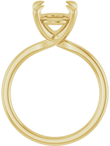 Sužadėtuvių Žiedas 14k yellow gold Oval 11mm x 9mm (2)