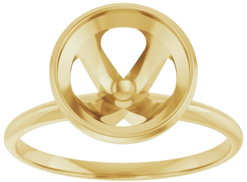 Sužadėtuvių Žiedas „Solitaire“ 585 Geltonojo Aukso Round 9mm (3)