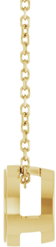 Pakabukas „Solitaire Bezel-Set“ 14k yellow gold Round 6.5mm (3)