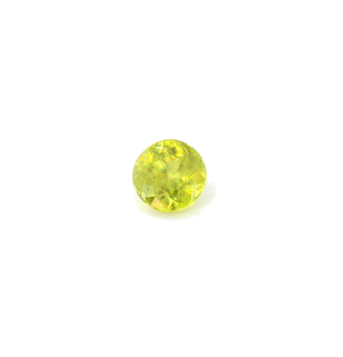 0.67 carat YELLOW Round Sphene (1)