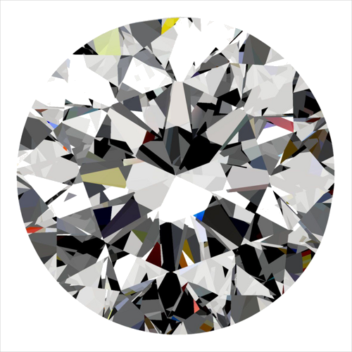 0.5 carat H-VS1 Very Good cut Natūralus Round Deimantas (1)