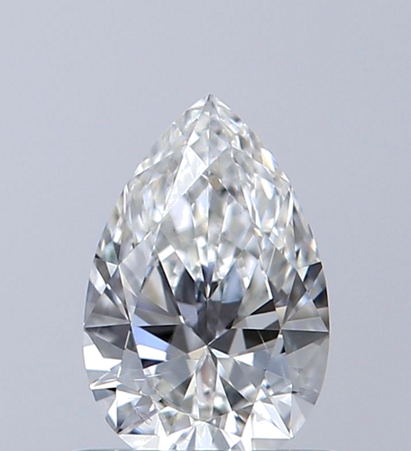 0.58 carat F-SI1 Natūralus Pear Deimantas (1)