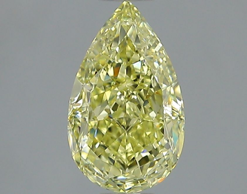 1.31 carat Fancy Light Yellow-SI1 Natūralus Pear Deimantas (1)