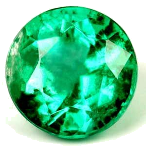 0.66 carat GREEN Round Smaragdas (1)